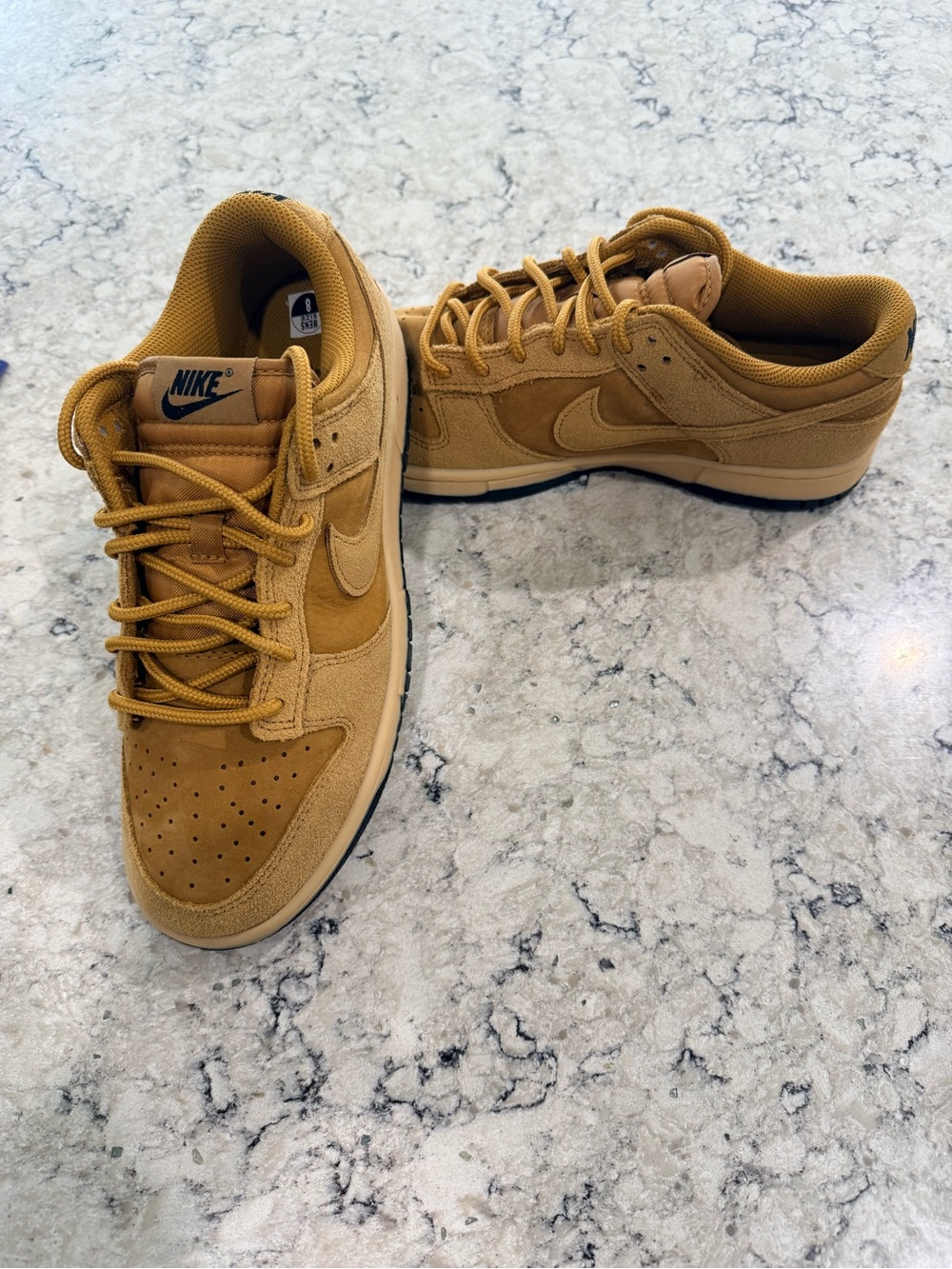 NEW - Size 8M/9.5W - Nike Dunk Low Retro SE Wheat & Black Sneakers - IB6651-700